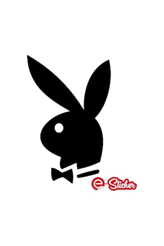 2 Adet Playboy Tavşan Oto Sticker Araba Sticker