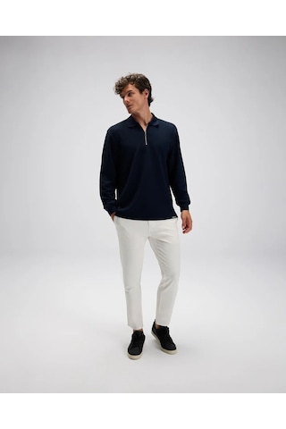 Ellesse Erkek Polo Sweatshirt Em601-nv Lacivert