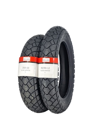 Kışlık Lastik 350-10 Ve 90/90-12 Takım Tl Tubeless - Dubleks