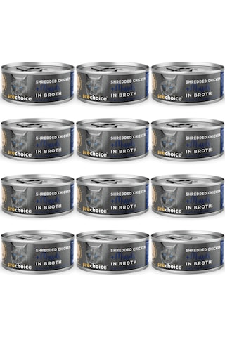 Hypo-allergenic Sos İçinde Tavuk Etli Ve Midyeli Tahılsız Yetişkin Kedi Konservesi 70gr - 12 Adet
