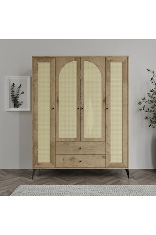 Diamond 4 Hazeran Kapaklı 2 Çekmeceli Dolap