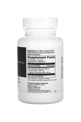 Davinci Laboratories, Saw Palmetto, 320 Mg, 90 Capsules