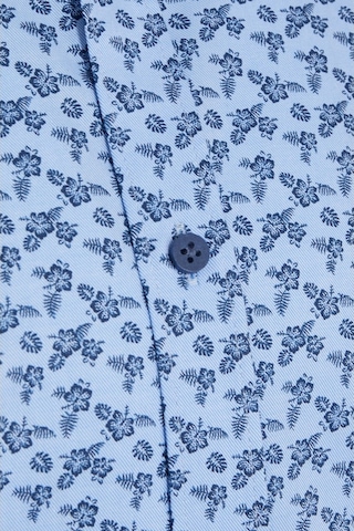 Hatemoğlu Mavi Desenli Modern Fit Pamuklu Gömlek Mavi Açık Mavi (529977204) Mavi - Açık Mavi