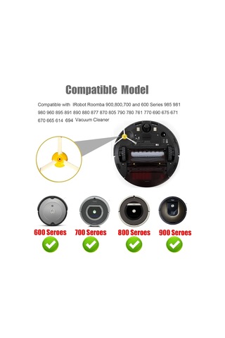 Detetap Irobot Roomba 900,800,700 Ve 600 Serisi 960 980 985 860 870 877 880 890 891 895 805 761 770 780 790 614 650 6iç Genel