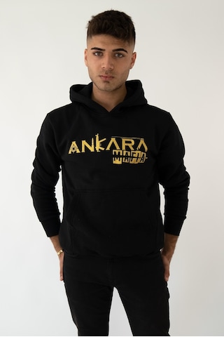 Ankara Mafıa Kapşonlu Siyah Unisex Sweatshirt Hoodie Polar