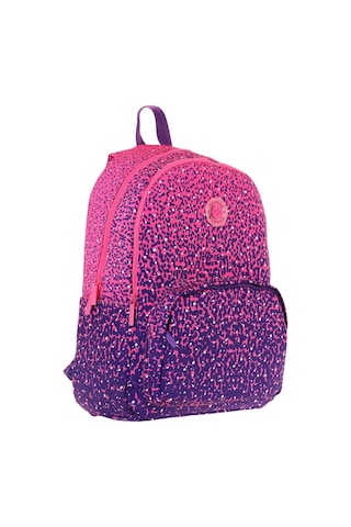 Kaukko Dots Kız Çocuk Üç Bölmeli İlkokul Ve Ortaokul Çantası - Mor Nokta Desenli - K1806 Mor