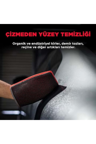 Detail Market Yüzey Temizleyici Kil Eldiveni Kırmızı 21x16 Cm