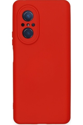 Huawei Nova 9 Se İçi Kadife Kaplı Esnek Silikon Kapak Ryc/ Nano Lansman Kirmizi