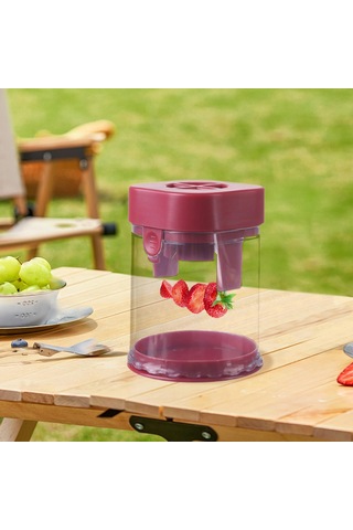 Homyl Meyve Dilimleme Seti Mutfak Aracı Kesici Domates Ananas Kırmızı