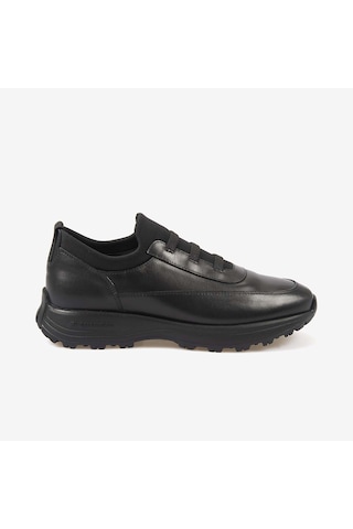 Mocassini Erkek Hakiki Deri Eva Taban Bağcıksız Lastik Detaylı Spor & Sneaker Ayakkabı 97945 Siyah Videla