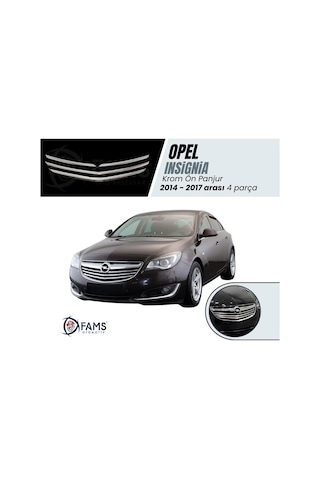 Opel İnsignia Krom Ön Panjur 4 Parça 2014-2017 Paslanmaz Çelik
