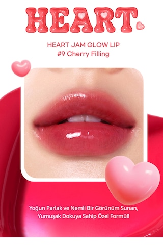 Perıpera Heart Jam Glow Lip 9cherry Filling Lucky Lottery 9