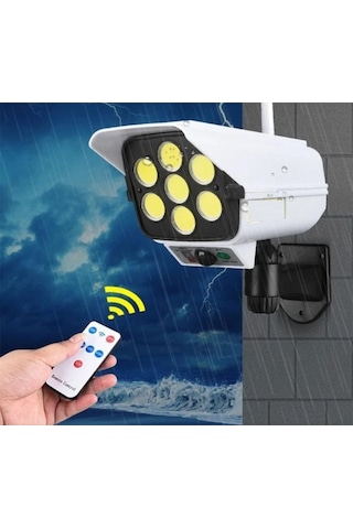 Sahte Güvenlik Kamerası Güneş Enerjili Su Geçirmez Solar Lamba