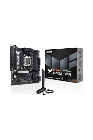 Asus Tuf Gaming B850m-e Wifi Ddr5 8000mhz Oc M.2 Hdmı/dp/usb-c Pcıe 5.0 Am5 Matx Anakart