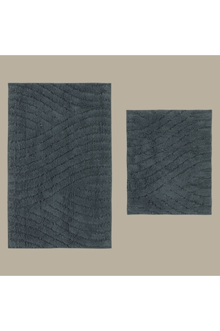Karaca Home Roma 2'li Banyo Paspası İndigo Indigo