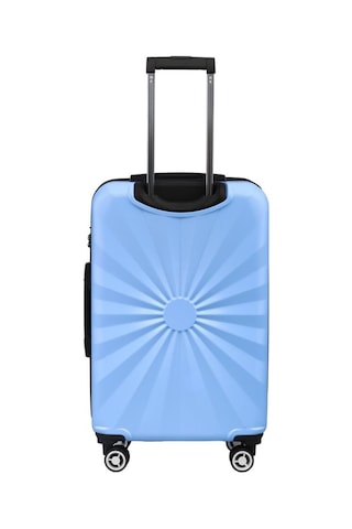 Büyük Boy %100 Polikarbon Valiz 4x2 Teker Mavi 1809 Mavi