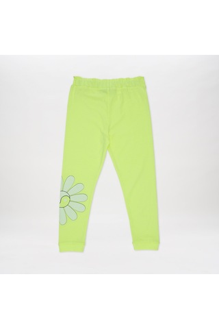 Panço Kız Çocuk Baskı Detaylı 2'li Takım Sarı 2411gk17001-4478 001