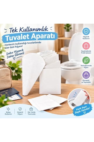 Kadın Ayakta İşeme Aparatı 12'li Tek Kullanımlık Kadın Pisuvarı, Hijyenik Tuvalet Ve Seyahat Aparatı