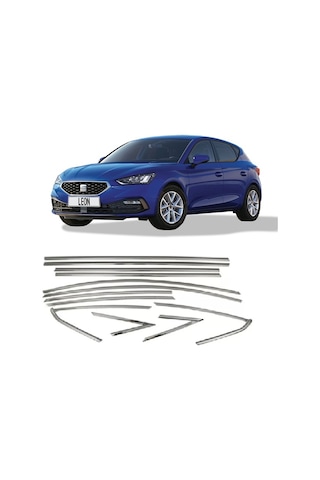 Autogp Seat Leon Cam Çerçevesi Kenar Çıtası Krom Tamtur 2021+ Bgc-agp-10111