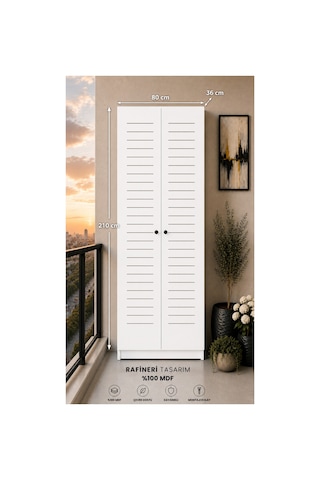 Flower Dolap,çok Amaçlı Kombi Dolabı,balkon Dolabı,kiler Dolabı Beyaz