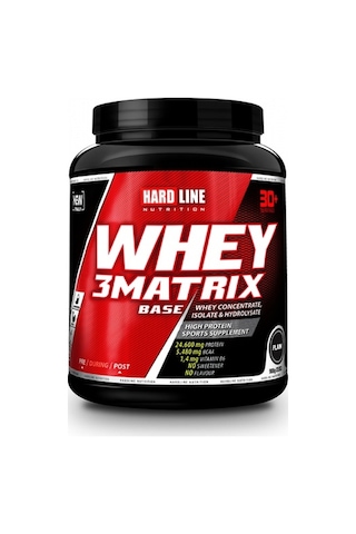 Hardline Nutrition Whey 3 Matrix Base Protein Tozu Sade 908 Gr