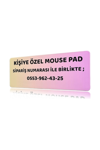 Kişiye Özel 30x70 Mouse Pad Fotoğraf Baskılı Xl Oyuncu Klavye Mousepad Kaymaz Masa Pedi Beyaz