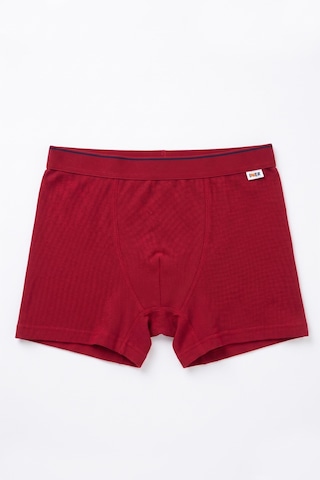 Just Inner Erkek Pamuklu Boxer Pike Kumaş Ergonomik Tasarım 137001 Bordo