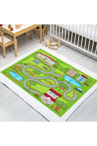 Carpdress Desenli Kaydırmaz Oyun Halısı 100 X 150 Cm S Desen