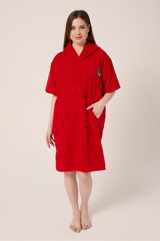 Palmiye Sörf Nakışlı Yetişkin Sörf Yazlık Panço Kapüşonlu Plaj Havlusu Bordo Bordo