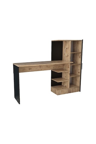 Robinhome Robin Home Arthur Kitaplıklı Çalışma Masası Çam Siyah (468193295) Siyah