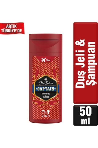 Old Spice Captain Duş Jeli ve Şampuan 50 ML