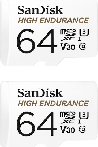 Sandisk 2'li High Endurance 64gb Sdsqqnr-064g-gn6ıa Micro Sdxc 100/40mb/s C10 V30 Hafıza Kartı 24film
