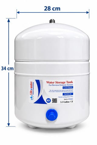 Su Arıtma Tankı 12 Litre 3.2 Galon Nsf Onaylı Çelik Tank 1