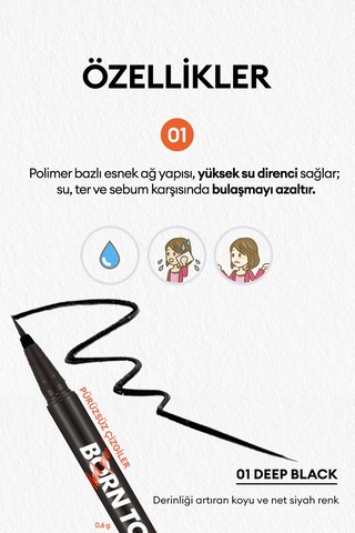 Missha Born To Be Madproof Liquid Liner 01 Deep Black