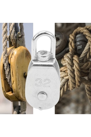 Fortunelane 3 Adet M32 Çelik Katrol Seti - 360 Derece Döner, 250 Kg Kapasite, Kamp Ve Yürüyüş İçin U Tipi Çok Renkli