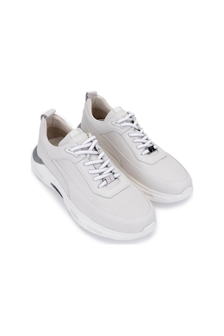 Tamer Tanca Erkek Hakiki Deri Kırık Beyaz Sneakers & Spor Ayakkabı 298 2932-2526 Erk Ayk Y25 Off Whıte Beyaz