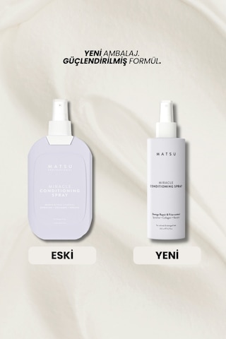 Matsu Miracle Biotin Keratin Kolay Tarama Elektriklenme Karşıtı Onarıcı Saç Spreyi 200 ml