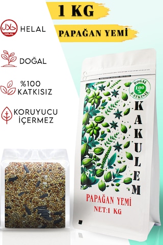 Kakulem Sertifikalı Premium Sultan Cennet Papağan Yemi 1 Kg