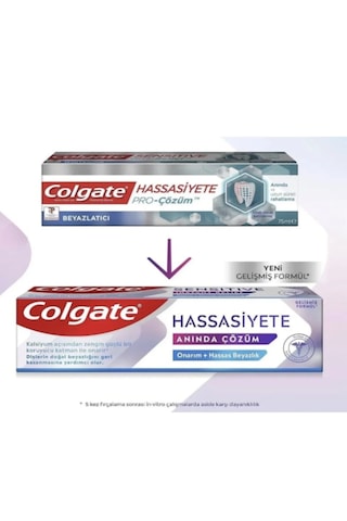 Colgate Hassasiyete Anında Çözüm Beyazlatıcı Diş Macunu 4 X 100 Ml Beyazlatma