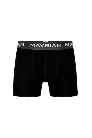 Mavrian Obsidian 3'lü Premium Kutulu Pamuklu Likralı Erkek Siyah Boxer - Damat Bohçası Çeyiz Seti