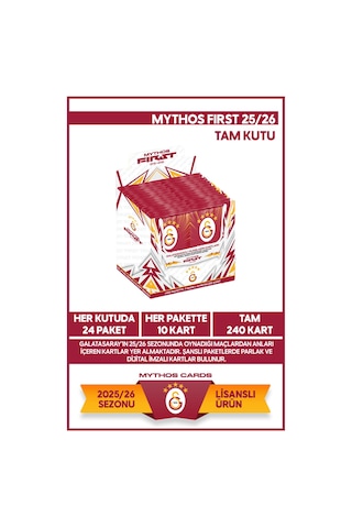 Galatasaray 2025-26 Mythos First - Tam Kutu