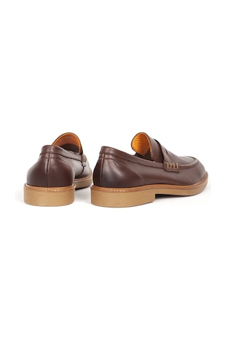 Dericlub Erkek Gerçek Deri Klasik Loafer Fr 242025 Kahverengi Kahverengi