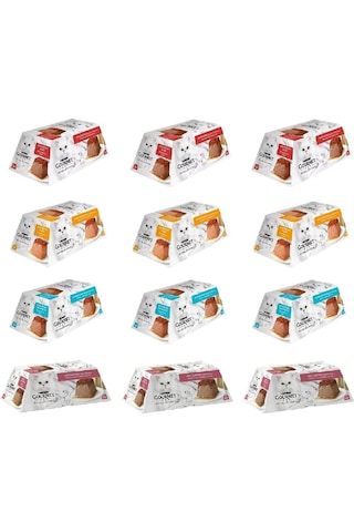 Revelations Mousse 4 Çeşit Kedi Konservesi 2 X 57 Gr. 12 Li Paket