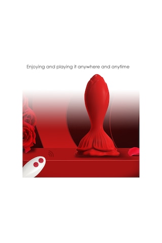 Red Fox Prıme Toys Rose Kablosuz Kumandalı Titreşimli Anal Plug Vibratör