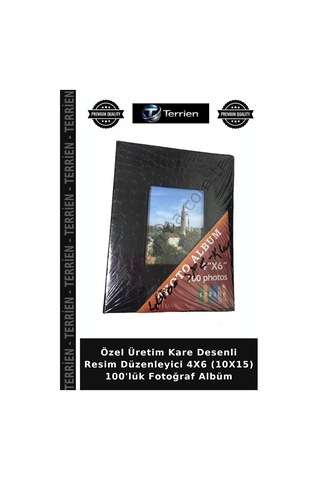 Özel Üretim Kare Desenli Resim Düzenleyici 4x6 10x15 100'lük Fotoğraf Albüm