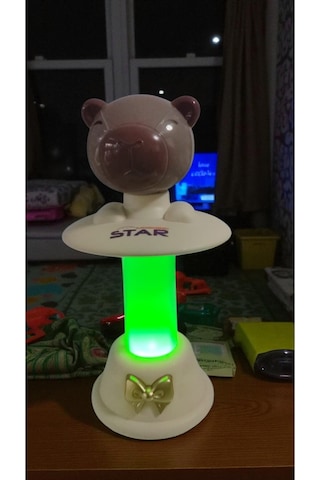 Capybara Kafa Sallayan Gece Lambası Boyut: 18 Cm Çok Renkli