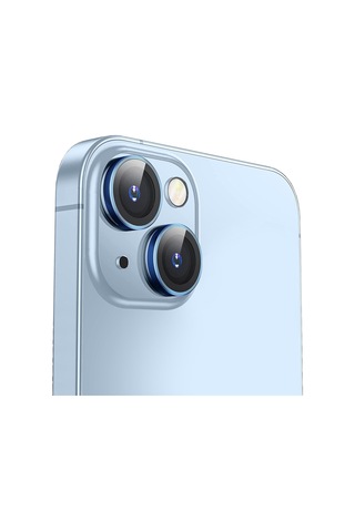 Buff Iphone Uyumlu 14 / 14 Plus Uyumlu Kamera Metal Lens Lacivert