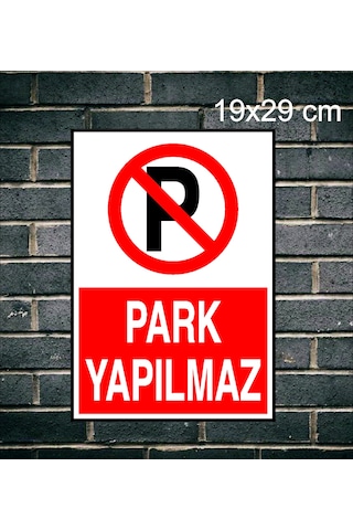 Park Yapılmaz Metal Uyarı Levhası