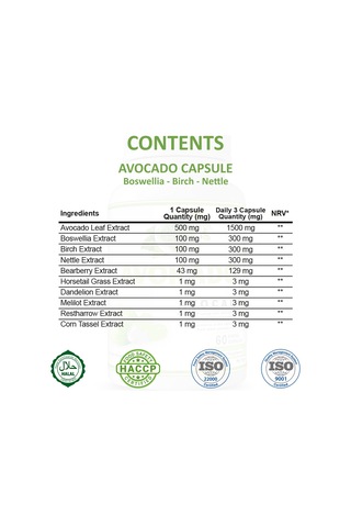 Gökçek Şifa 1000 MG Avokado (Avocado Capsule) 60 Kapsül