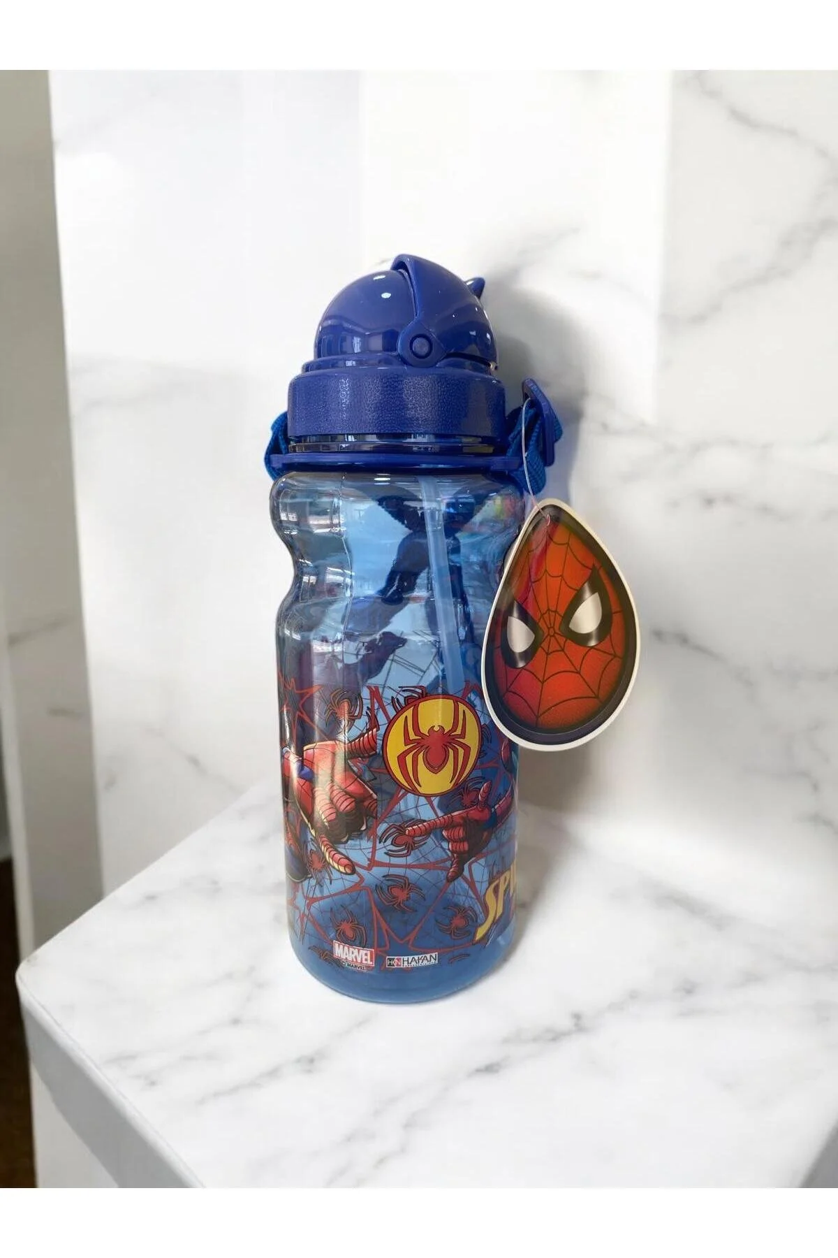 Spider Man Erkek Çocuk Matara-suluk Açık Mavi